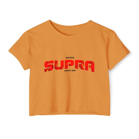 Toyota Supra Festival Crop Top - Stylish Summer Tee for Car Enthusiasts - CreativeRino