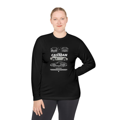 Porsche Cayman Unisex Lightweight Long Sleeve Tee - Car Graphic T-shirt - CreativeRino