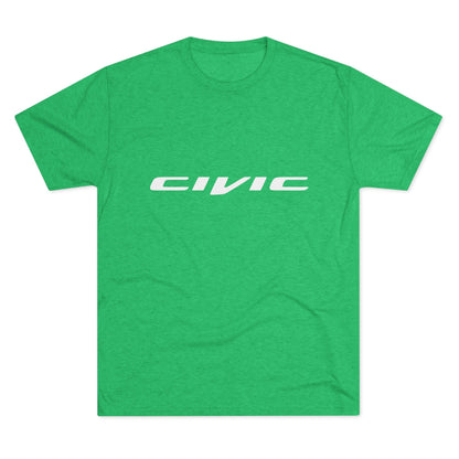 Honda Civic Estilo Enthusiast Unisex Tri-Blend Crew Tee - Retro Car T-shirt Design - CreativeRino