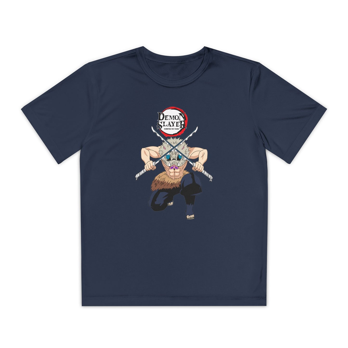 Youth Demon Slayer Competitor Tee - Bold Orange Anime T-shirt for Fans - CreativeRino