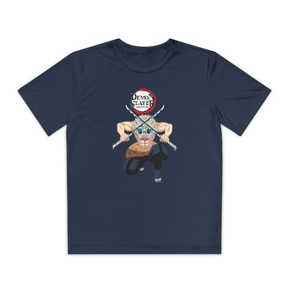 Youth Demon Slayer Competitor Tee - Bold Orange Anime T-shirt for Fans - CreativeRino