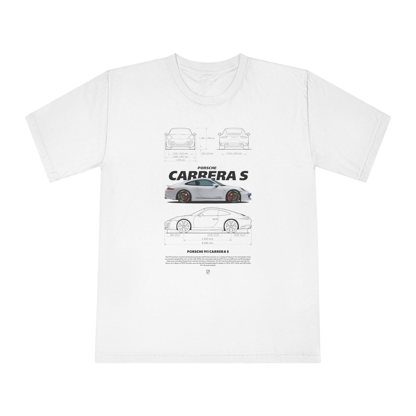 Porsche 911 Carrera S Graphic T-Shirt - Perfect for Car Enthusiasts - CreativeRino
