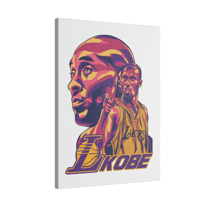 Kobe Bryant Canvas Art - Colorful Stretched Wall Decor - CreativeRino