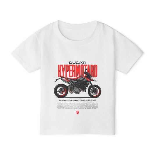 Ducati Hypermotard 950 Toddler T-Shirt - Cool Motorcycle Gear for Kids - CreativeRino