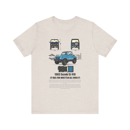 Vintage Suzuki 1983 Graphic Tee - Unisex Short Sleeve T-Shirt - CreativeRino