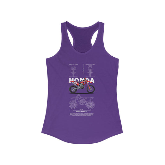 Honda CRF 300 RX Motorcycle Racerback Tank for Women - Ideal T-shirt for Bikers and Outdoor Enthusiasts - CreativeRino