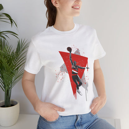 Unisex Clyde Drexler Jersey Short Sleeve Tee Basketball T-shirt - CreativeRino