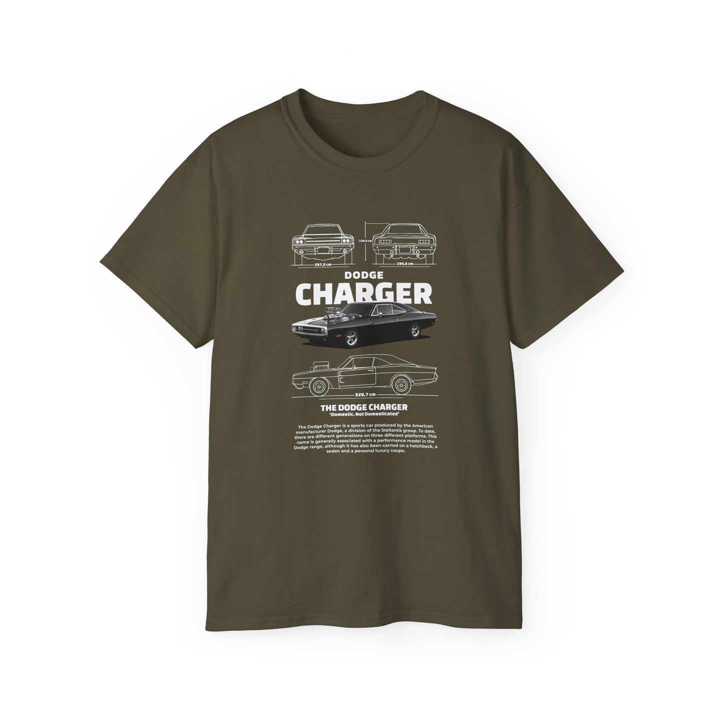 Dodge Charger 1970 Graphic Unisex Tee - Perfect T-shirt for Car Enthusiasts - CreativeRino