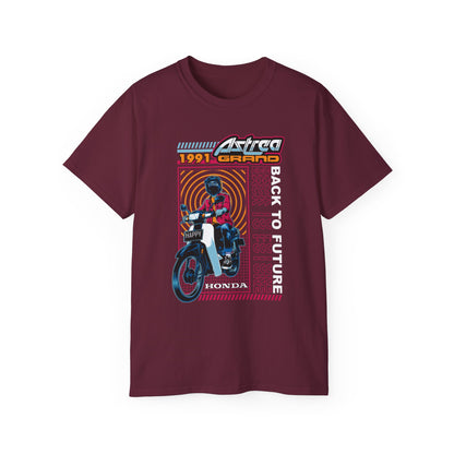 Honda Astrea Grand BTF Motorcycle - Perfect T-shirt for Bikers & Vintage Enthusiasts - CreativeRino