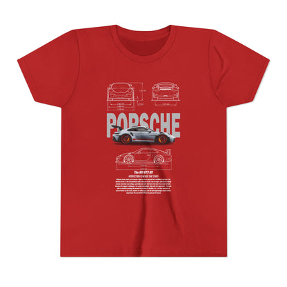 Porsche Engineering Youth  Tee - Classic Car T-shirt Design - CreativeRino