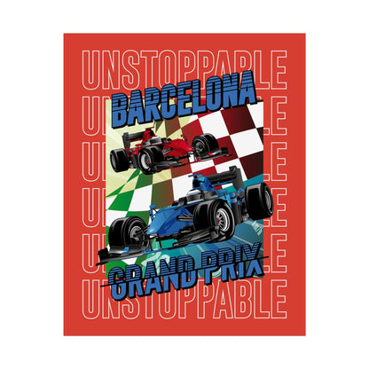 Barcelona Grand Prix Racing Rolled Poster - Unstoppable Energy Poster for Car Enthusiasts - CreativeRino