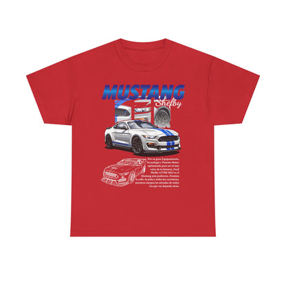 Mustang Shelby Graphic Tee – Perfect T-shirt for Car Enthusiasts - CreativeRino