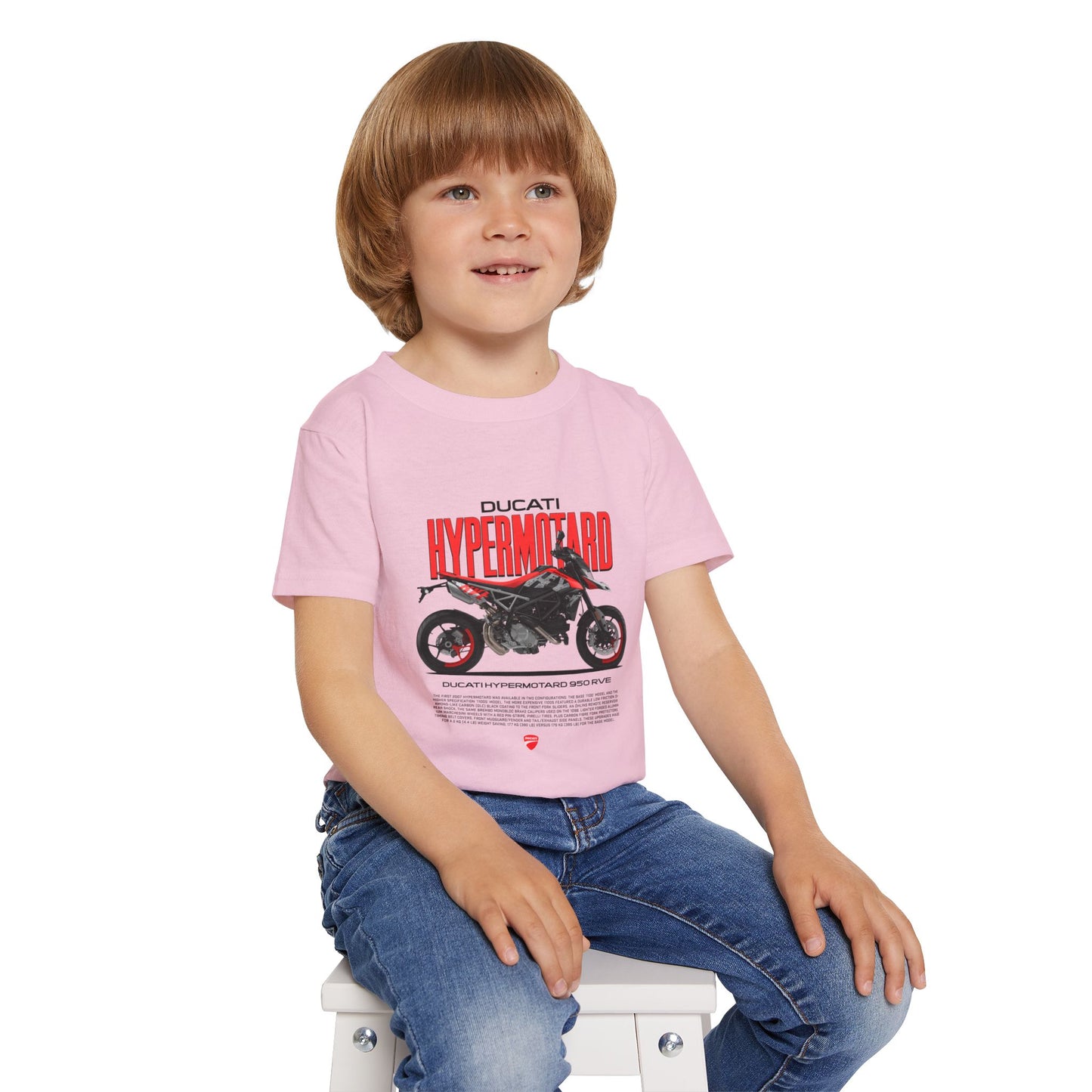 Ducati Hypermotard 950 Toddler T-Shirt - Cool Motorcycle Gear for Kids - CreativeRino