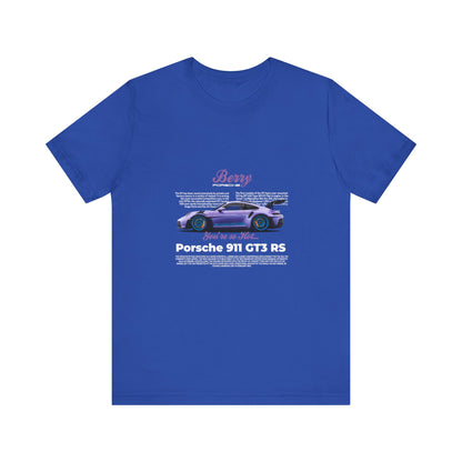 Porsche 911 GT3 RS Berry Car Tee for Automotive Enthusiasts - CreativeRino