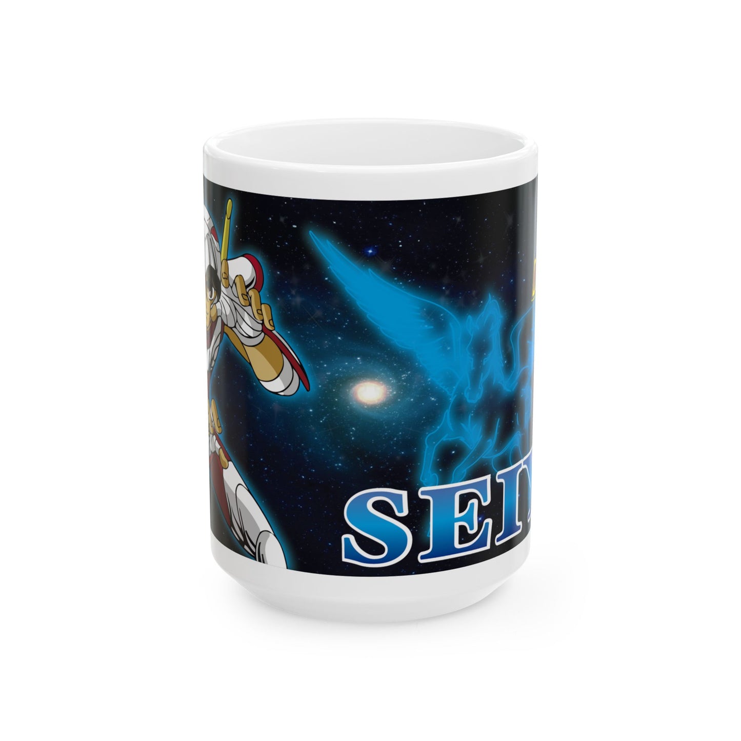 Seiya Ceramic Mug Perfect for Fantasy Anime Lovers - CreativeRino