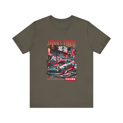 Japan's Finest Racer Unisex Tee - Streetwear Style Graphic T-shirt - CreativeRino