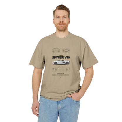 Audi R8 Spyder V10 Unisex Heavy Faded Tee - Car Graphic T-Shirt for Car Enthusiasts - CreativeRino