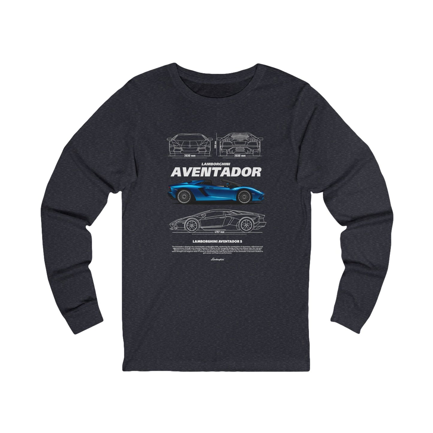 Lamborghini Aventador Unisex Long Sleeve Tee – Perfect for Car Enthusiasts - CreativeRino