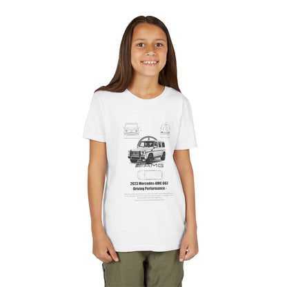 Mercedes-AMG G63 Youth Short Sleeve Tee - Driving Performance Graphic Car T-shirt - CreativeRino