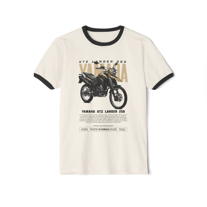 Yamaha XTZ Lander 250 Unisex Cotton Ringer T-Shirt - Vintage Motorcycle Graphic Tee - CreativeRino