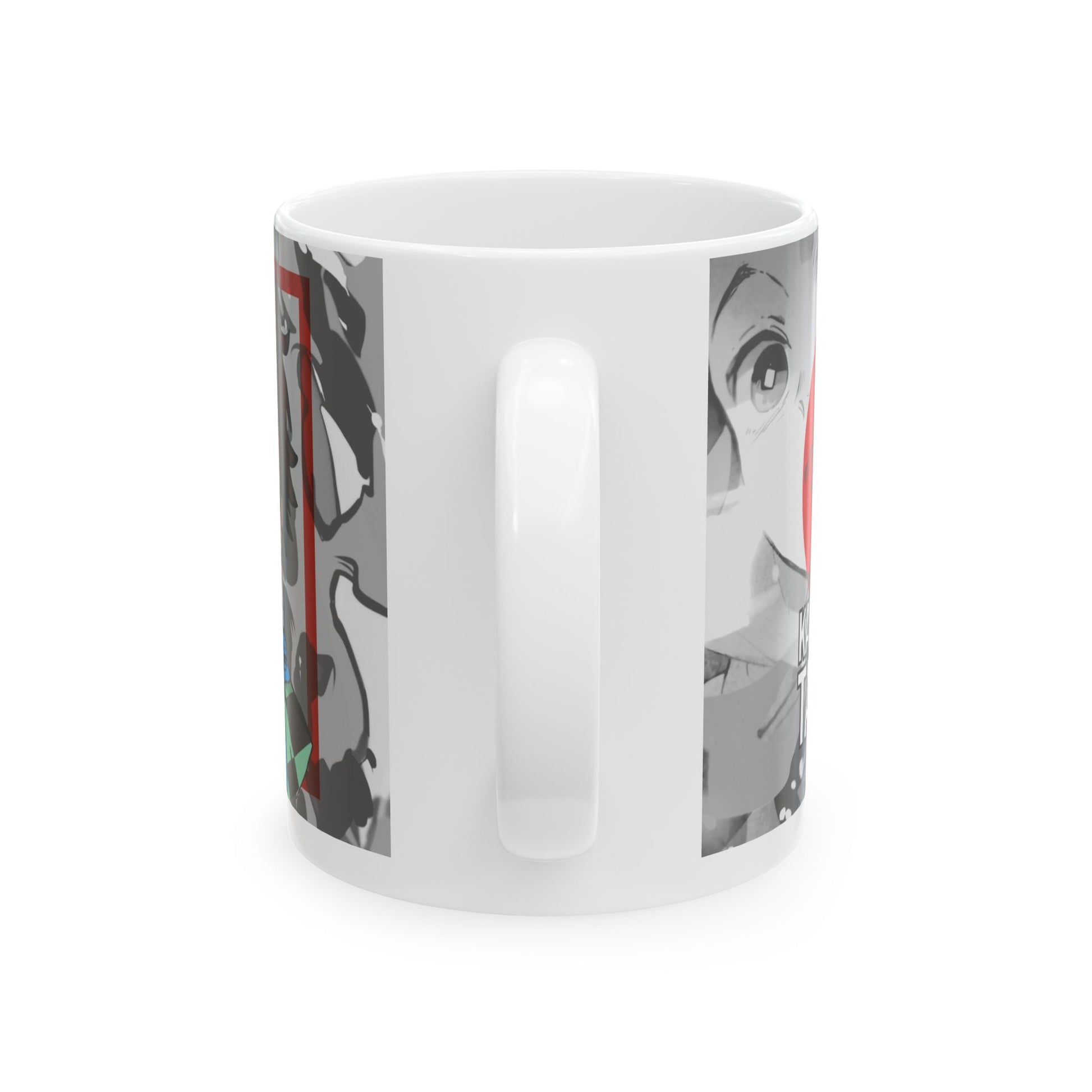 Anime-Inspired Ceramic Mug - Tanjiro Bold Character Design - CreativeRino