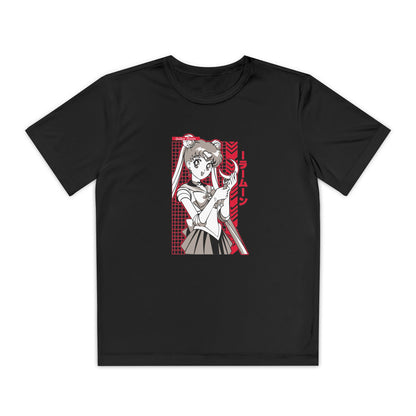 Youth Graphic Tee, Anime T-shirt for Kids, Sailor Moon Inspired Apparel, Gift for Birthdays, Casual Wear, Pop Culture Fashion - CreativeRino