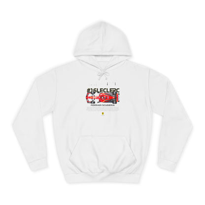 Ferrari Scuderia #16Leclerc Unisex College Hoodie - Perfect for Racing Fans - CreativeRino