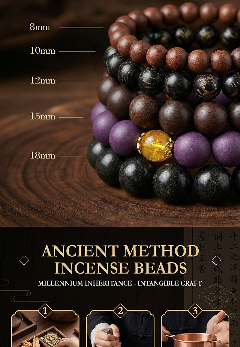 Premium Traditional Chinese Medicine Bead Bracelet: Natural Holistic Wellness & Energy Jewelry CreativeRino