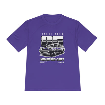 High Speed Drift Unisex Moisture Wicking Tee - Perfect T-shirt for Car Lovers! - CreativeRino