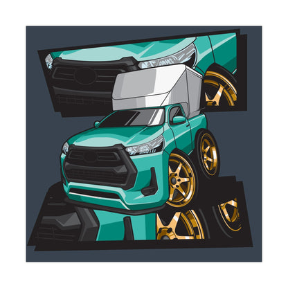 Truck Matte Square Posters - Heavy Truck Design for Car Enthusiasts - CreativeRino