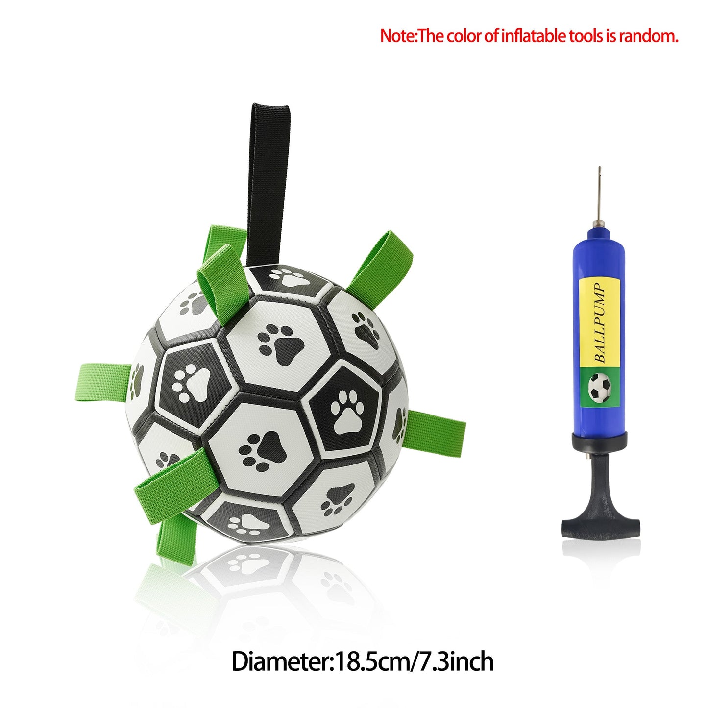 Interactive Dog Soccer Ball: Inflatable Outdoor Training Toy for Medium & Large Dogs CreativeRino