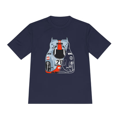 Racing Graphic Moisture Wicking Tee - Unisex Sportswear for Car Enthusiasts - CreativeRino