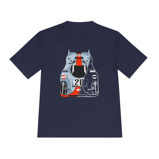 Racing Graphic Moisture Wicking Tee - Unisex Sportswear for Car Enthusiasts - CreativeRino