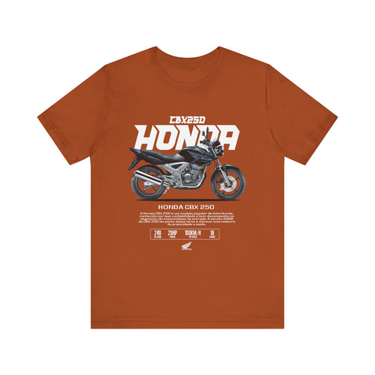 Honda CBX 250 Motorcycle Unisex Tee - Retro Style Short Sleeve T-shirt - CreativeRino