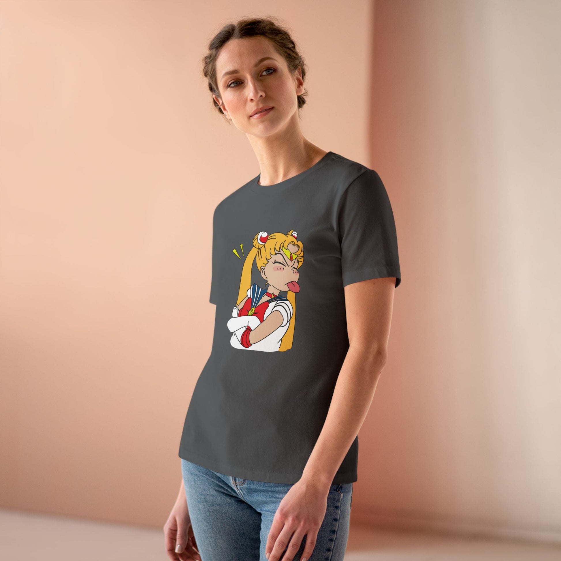 Sailor Moon Women's Cotton Tee - Fun Graphic Tee for Anime Lovers - CreativeRino