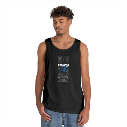 Suzuki GSX-R 600 Motorcycle Tank Top - Unisex Heavy Cotton - CreativeRino
