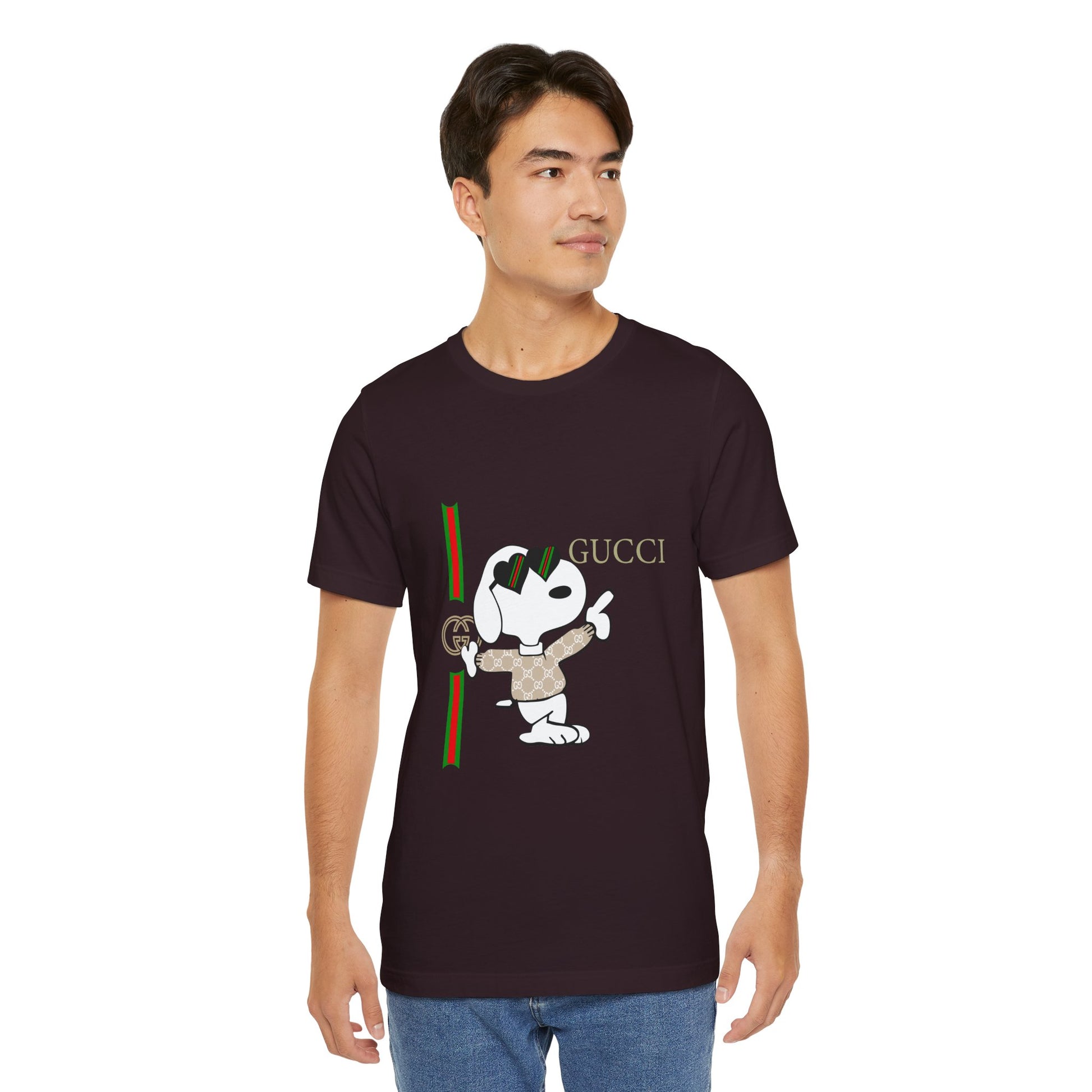 Snoopy Gucci Unisex Jersey Short Sleeve T-shirt - CreativeRino