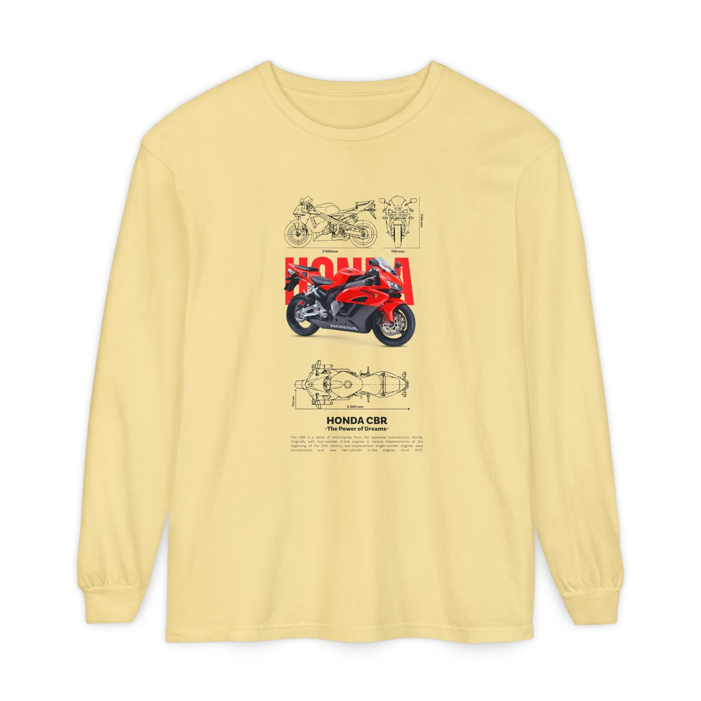 Honda CBR Long Sleeve T-Shirt for Motorcycle Lovers - CreativeRino