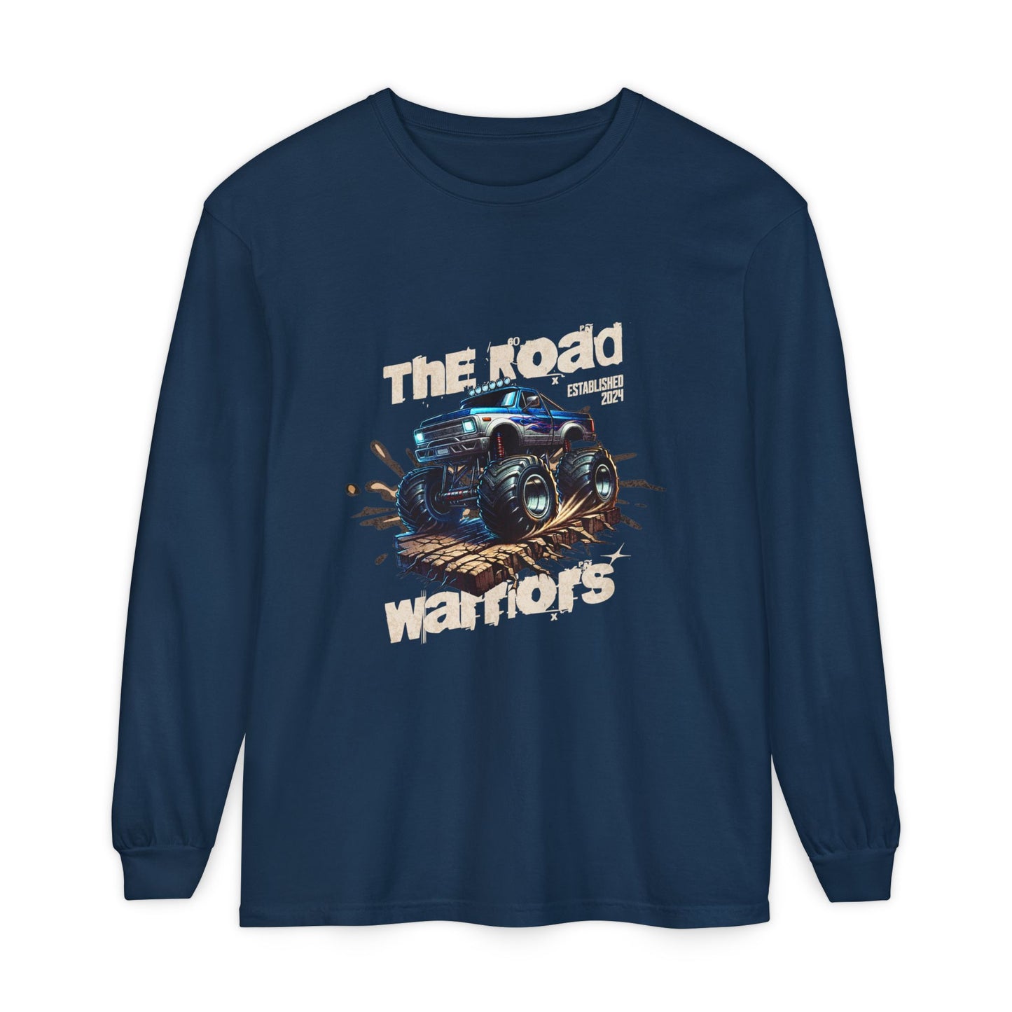 Monster Truck Long Sleeve T-Shirt - The Road Warriors Design - CreativeRino