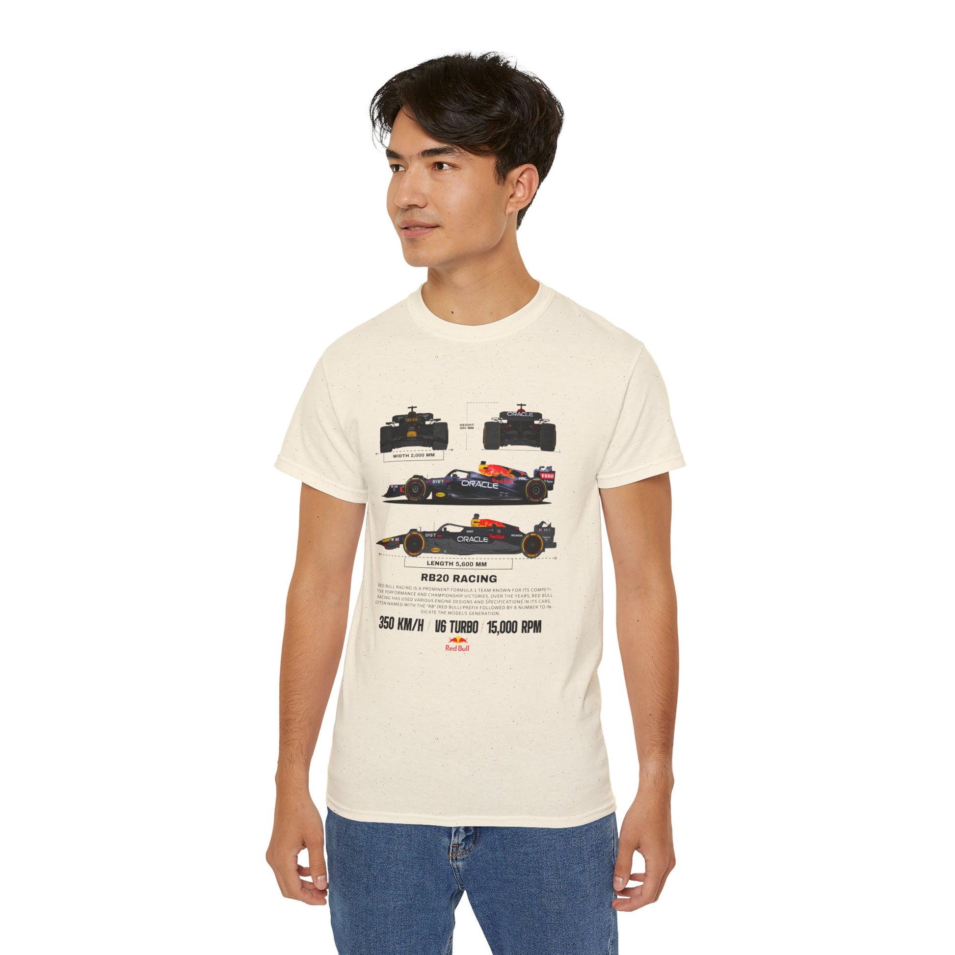 RB20 Racing Unisex Ultra Cotton Tee - Perfect T-shirt for Motorsport Fans - CreativeRino