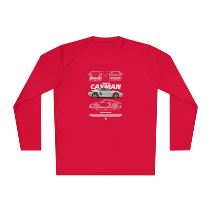 Porsche Cayman Unisex Lightweight Long Sleeve Tee - Car Graphic T-shirt - CreativeRino