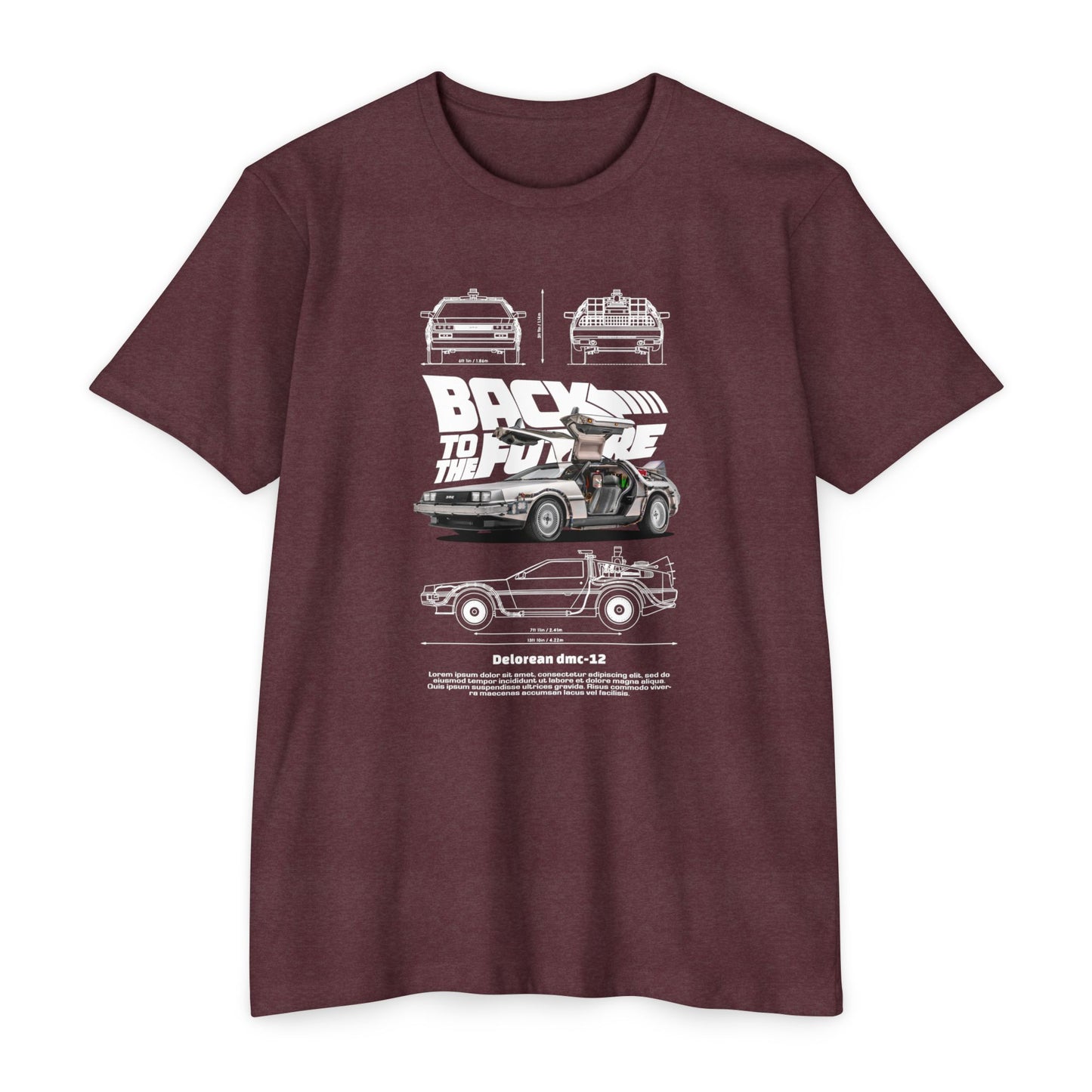 Back to the Future DeLorean Unisex T-Shirt - Retro Movie T-shirt - CreativeRino