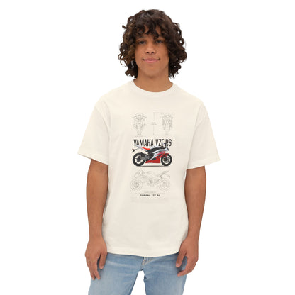 Yamaha VZ-R6 Unisex Oversized Boxy Tee - Motorcycle Graphic T-shirt - CreativeRino