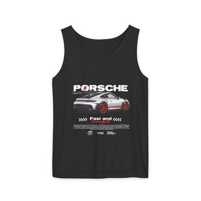 Porsche 911 Fast and Powerful Unisex Tank Top - CreativeRino