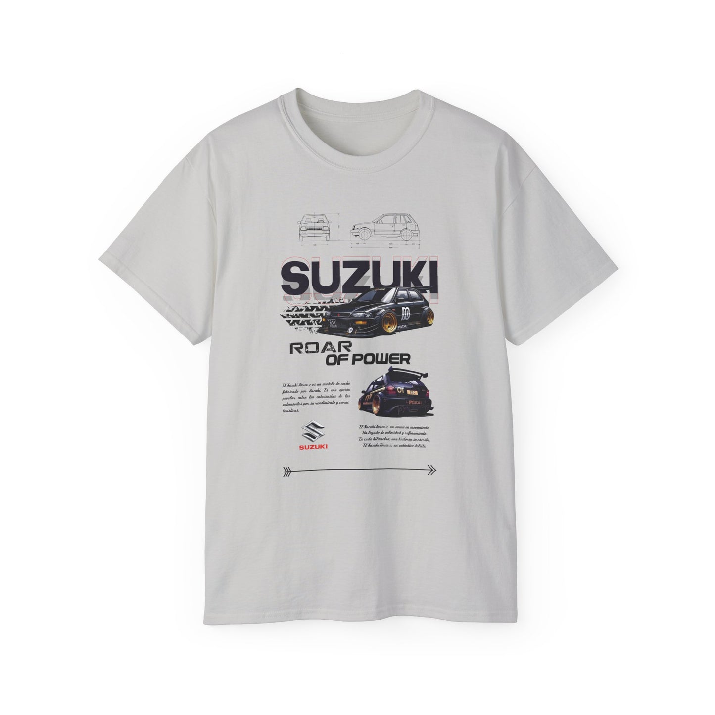 Suzuki Roar of Power Unisex Ultra Cotton Tee - Perfect T-shirt for Car Enthusiasts - CreativeRino