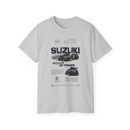 Suzuki Roar of Power Unisex Ultra Cotton Tee - Perfect T-shirt for Car Enthusiasts - CreativeRino