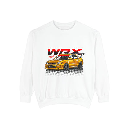 Gold Subaru WRX STI Car Unisex Sweatshirt | Car Enthusiast Apparel | Perfect for Gifts - CreativeRino