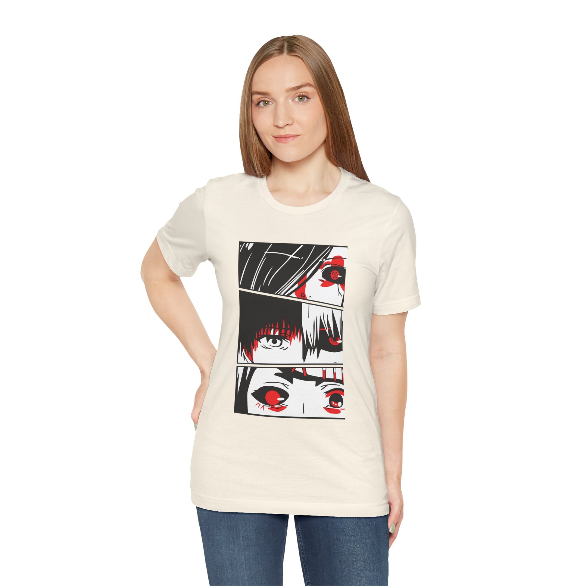 Eye-Catching Unisex Anime Tee - Stylish Graphic Design for Tokyo Ghoul Fans - CreativeRino