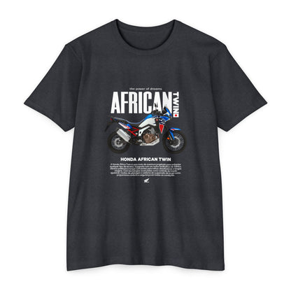 Honda African Twin Unisex T-Shirt - Power of Dreams Motorcycle Tee - CreativeRino
