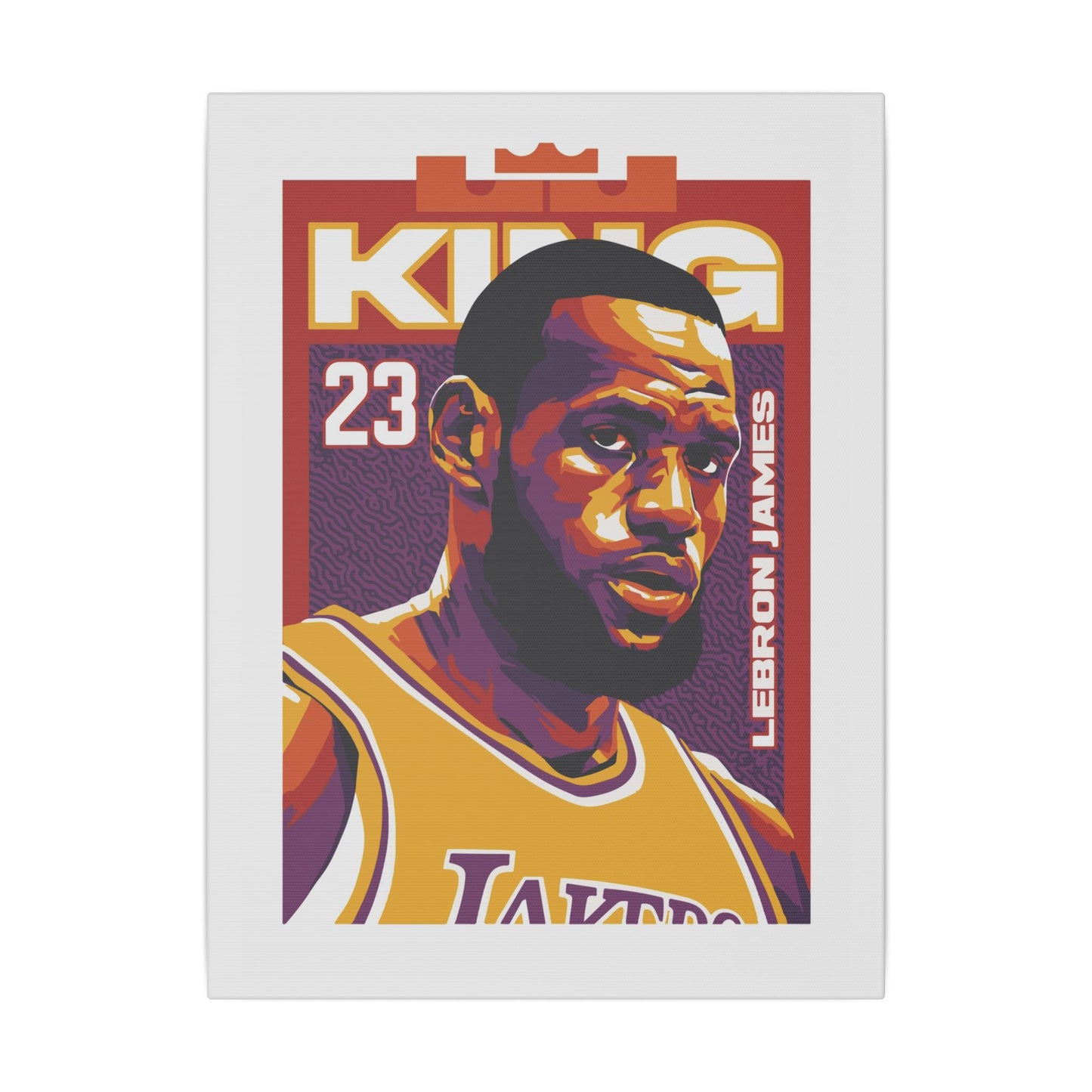 LeBron James King Canvas Wall Art - CreativeRino